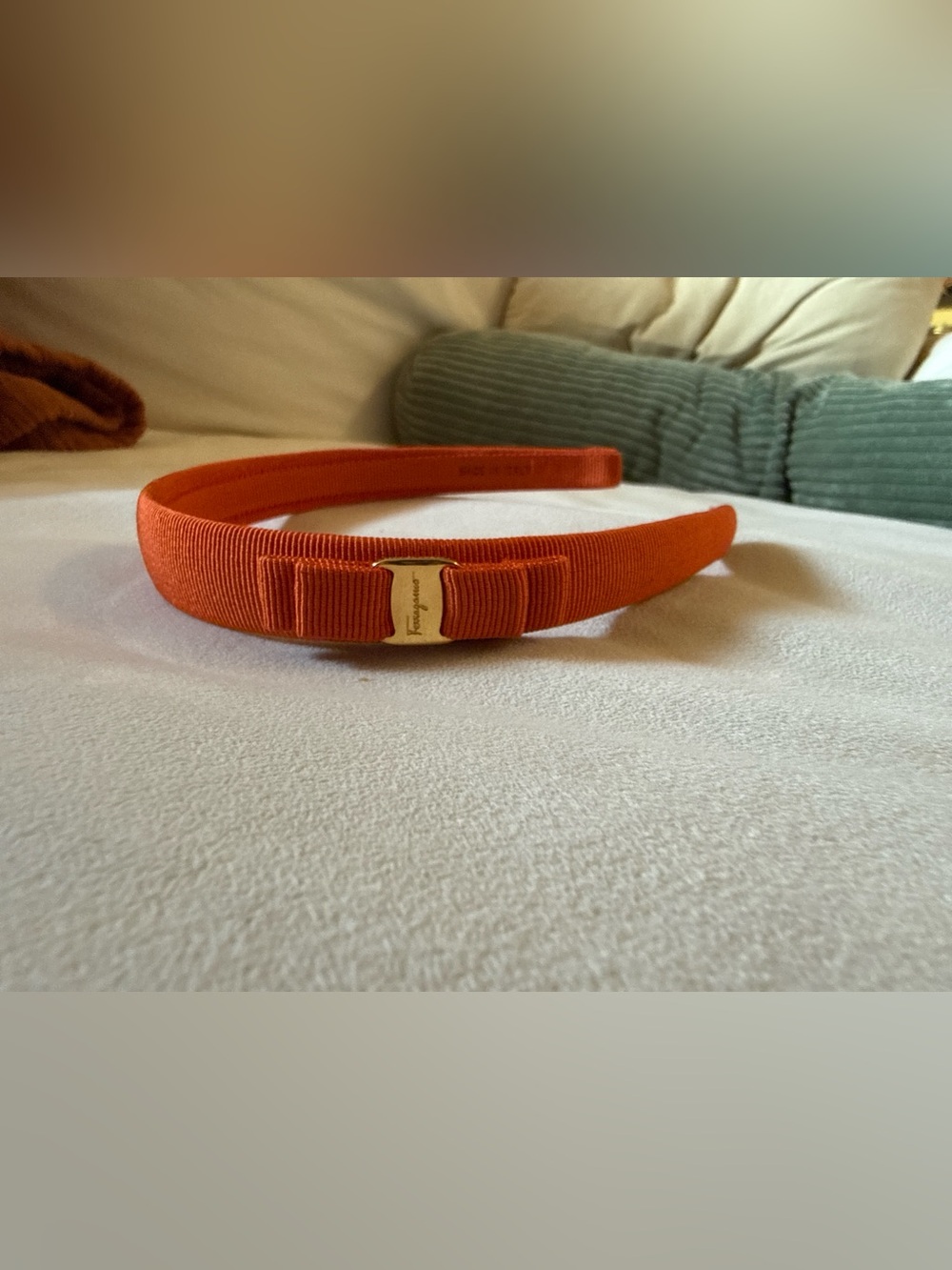 Salvatore Ferragamo Vara Crossgrain Headband